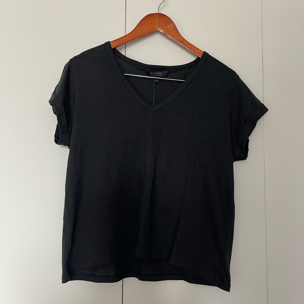 Allsaints Anna V Neck T Short US 8 Brand New